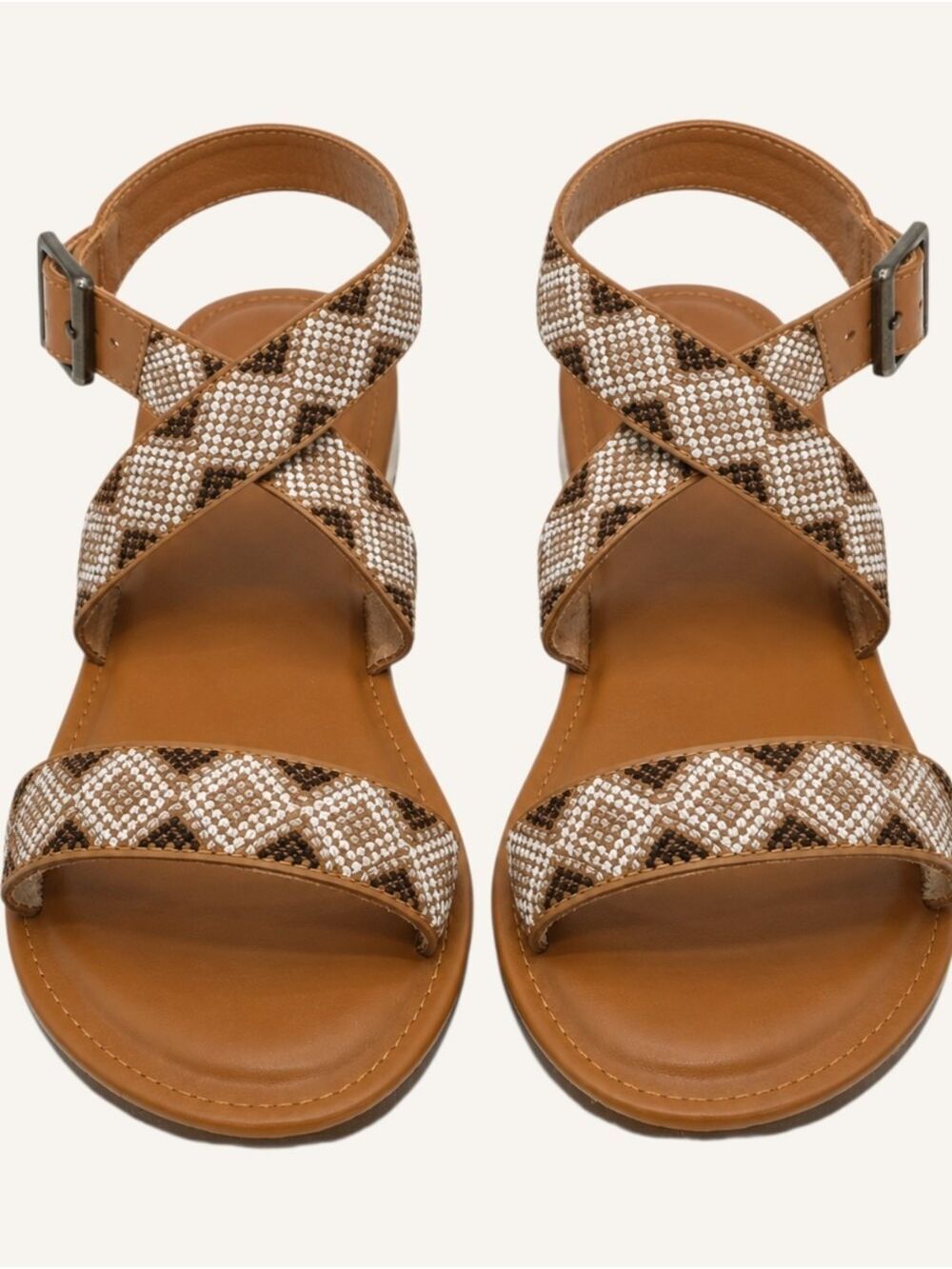 Grace & Lace Embroidered Sandals Size 8 NWT Boho Coastal Chic